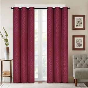 Burgundy Blackout Window Panels